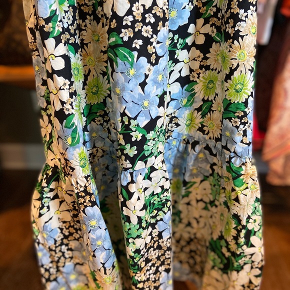 NWT Boho Floral Puff-sleeved Midi Dress sz L - Picture 13 of 13